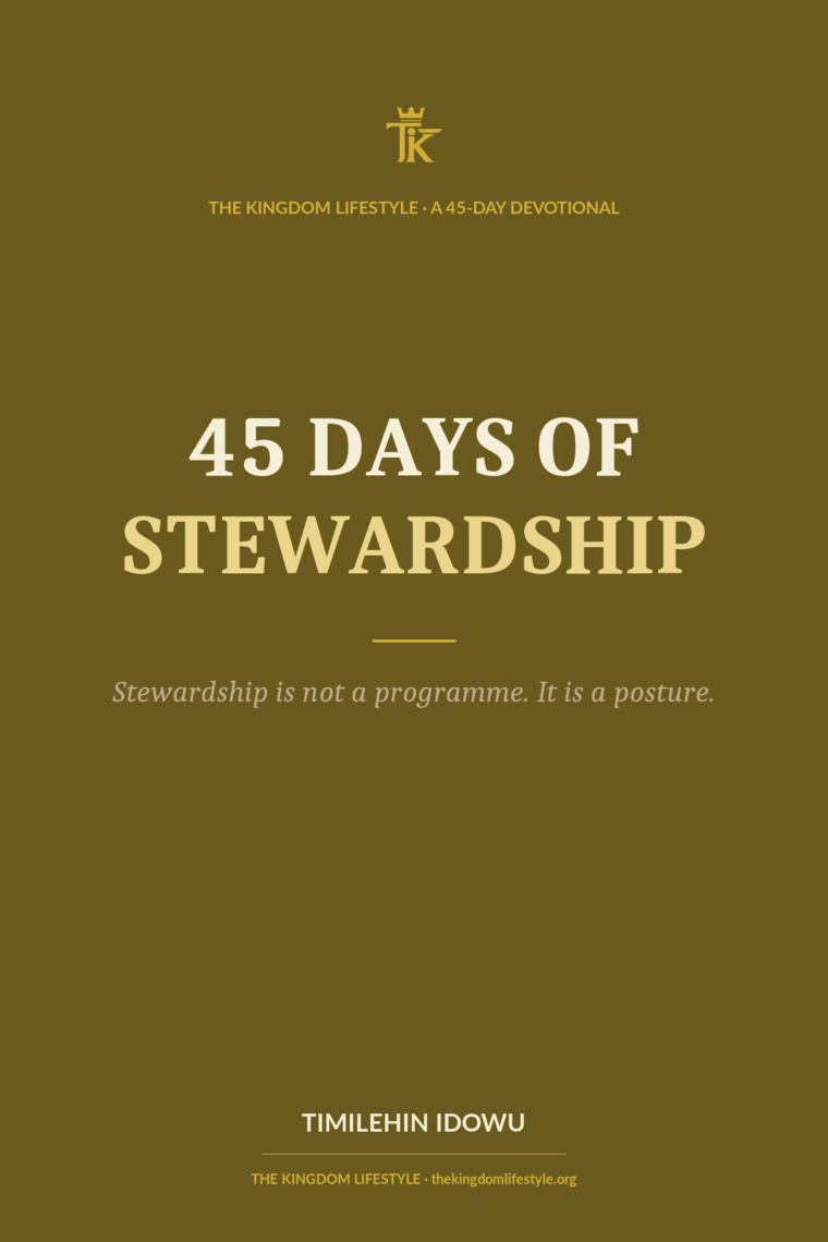 45 Days of Stewardship — book cover
