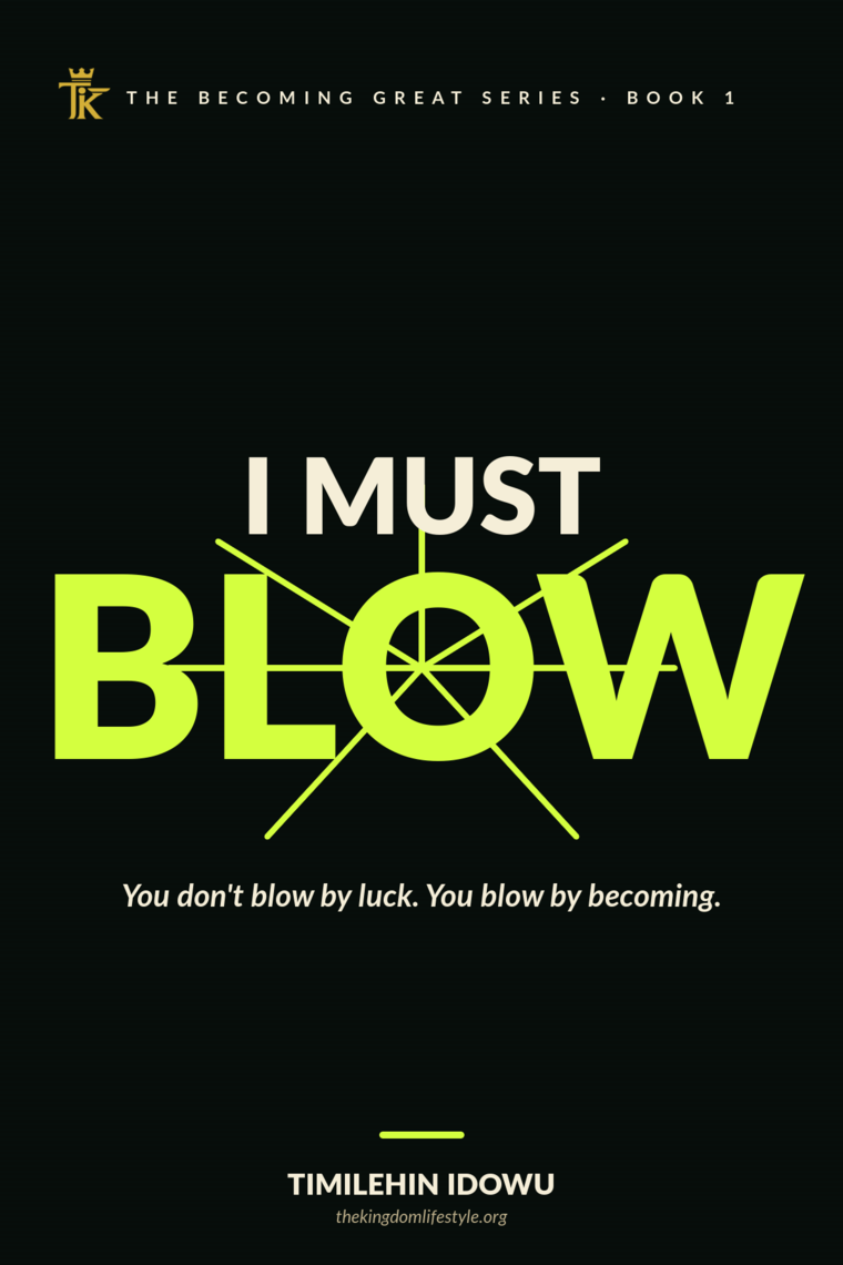 I Must Blow — book cover