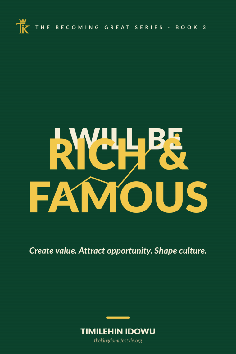 I Will Be Rich and Famous — book cover